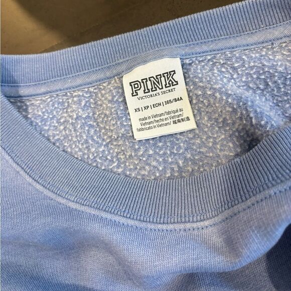 Victoria Secret Raglan Short Sleeve Cropped Fleece Size X Small - Picture 4 of 4